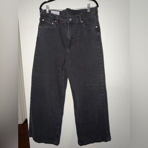 GAP High Rise Stride Black Jeans